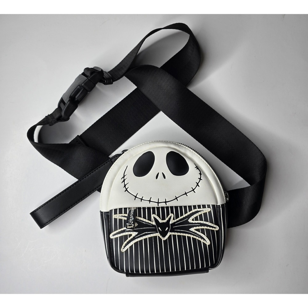 Loungefly Disney Nightmare Before Christmas Jack Skellington Crossbody Bag Black